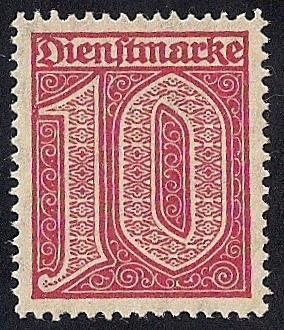 Germany #O2 10PF Numerials Stamp M OG NH EGRADED XF 90 XXF