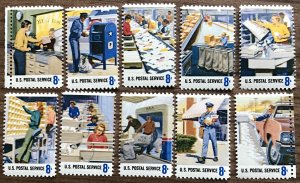 1489-1498 8c  Postal People Set of 10 Mint NH OG