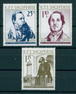 ALBANIA  150TH BIRTHDAY OF FRIEDRICH ENGELS 1970  NH SET