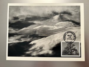 Ansel Adams 2024 FDC Maxicard Maximum Postcard Crater Of Haleakala Cloud Hawaii