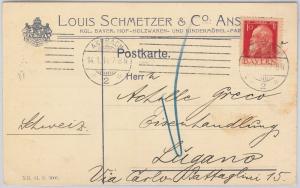 51245 -  GERMANY Bayern -  POSTAL HISTORY: POSTCARD from ANSBACH 1914