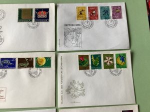 Liechtenstein 1971 postal stamps covers 9 items Ref A1367