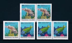 [49729] Marshall Islands 1988 Marine life Fish from booklet MNH