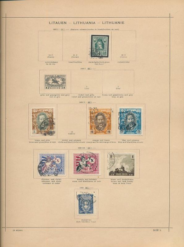 LITHUANIA 1919/30s Used Collection(Apx 70 Items) AC 1330