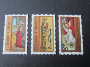 Liechtenstein 1991 Sc 970-2 Christmas Religion set MNH