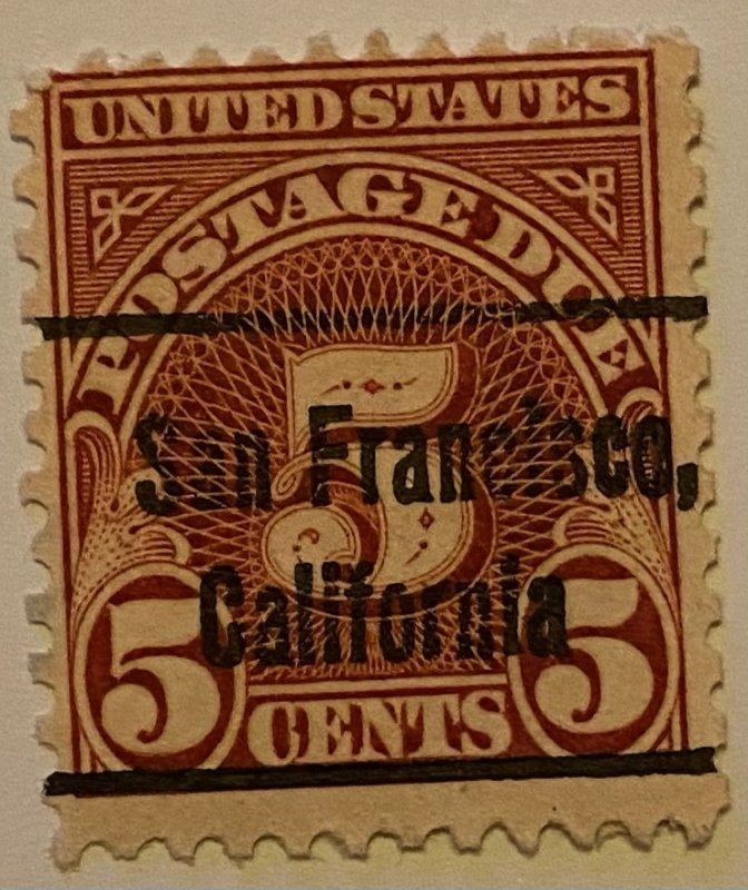 United States 1917-1931 Precancel Postage Due 121 Mint Stamps Lot