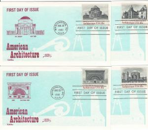 1928-1931: Set of Four, American Architecture, Colonial