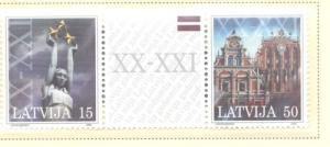 Latvia Sc 514 2000 Millennium stamp mint NH