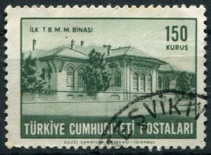 Turkey Sc#1577 Used, 150k dl grn, Ankara (1963)