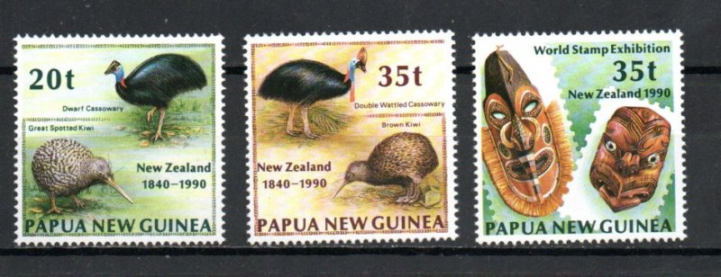 Papua New Guinea 739-741 MNH