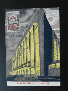 Paris trade fair postcard France 1959