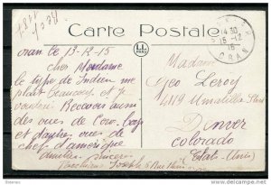 France 1915 Post Card toUSA