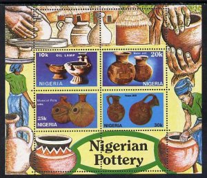 NIGERIA  - 1990 - Nigerian Pottery - Perf Min Sheet - Mint Never Hinged