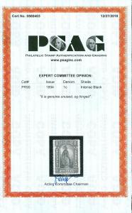 EDW1949SELL : USA 1894 Scott PR90 Mint OG Fresh stamp PSAG Cert. Catalog $425.