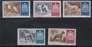 San Marino # 375-379, Dogs, Mint Hinged, 1/3 Cat.