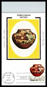 US 1709 Pueblo Pottery Colorano U/A Maxi Card FDC