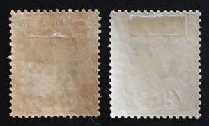 Malaya Straits Settlements KGV 1921-22 30c Varieties MLH MSCA SG#235&235a M3084