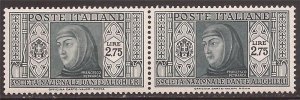 Italy - 1932 2.75 l Dante Alighieri Society Francesco Petrarca - Stamp Pair #277