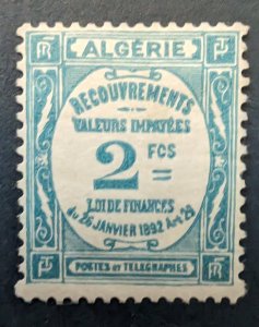 Algeria J17, 1927 Postage Due, Cat. value - $16.00