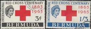 Bermuda, #193-194  Used From 1963