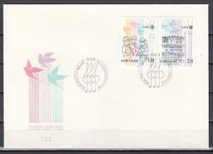 Finland, Scott cat. 707-708. Europa-Music Year issue. First Day Cover.