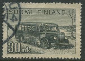 Finland - Scott 253A - Post Bus -1946- Used - Single 30m Stamp