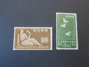 Japan 1949 Sc 465-66 set MH