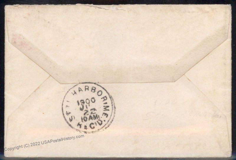 Virginia 1900 San Marino VA Cancel DPO Helbock R5 Cover Safe Harbor ME 92340