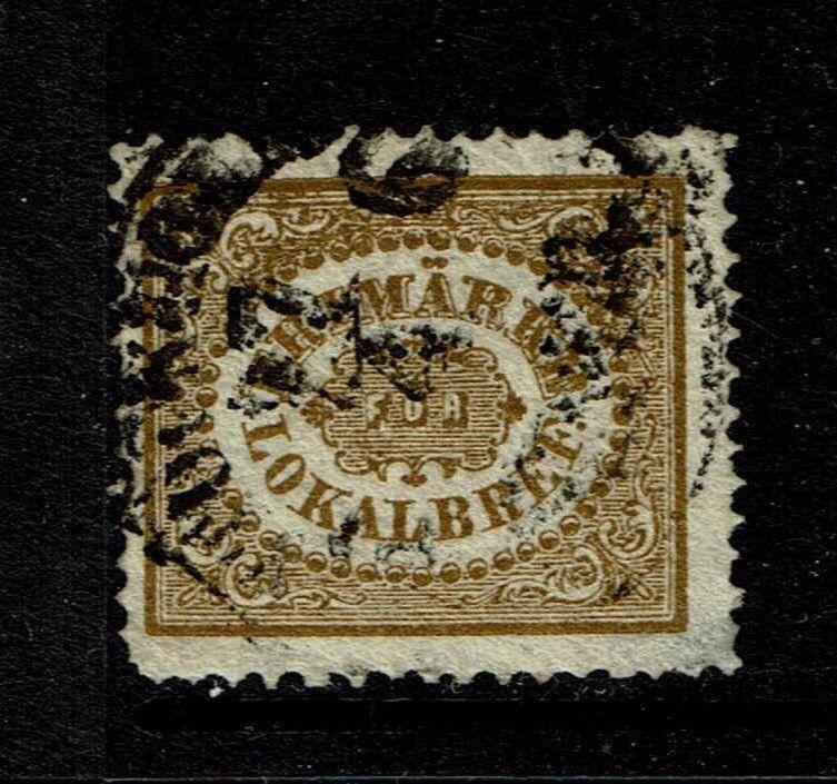 Sweden SC# LX2, Used, very sm shallow side perf thin, pulled corner perf - S1222