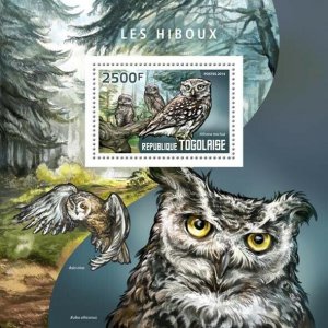 2014 TOGO MNH. OWLS  |  Yvert&Tellier Code: 864  |  Michel Code: 6020 / Bl.1024