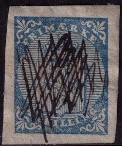 Norway  # 1  Used VF pen cancel   Cat $ 130