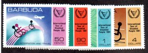 BARBUDA 502-5 MNH SCV $2.15 BIN $1.35 DISABLILITY