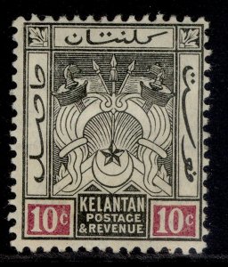 MALAYSIA - Kelantan GV SG6, 10c black & mauve, M MINT. Cat £30.