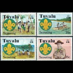 TUVALU 1977 - Scott# 50-3 Scouting Set of 4 NH