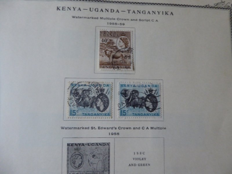 Kenya and KUT 1921-1969 Stamp Collection on Scott Specialty Album Pages