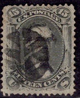 F GRILL US Stamp #98 USED SCV $275. Nice Fancy Cancel.