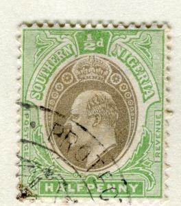 SOUTHERN NIGERIA;  1903 early Ed VII  issue fine used 1/2d. value