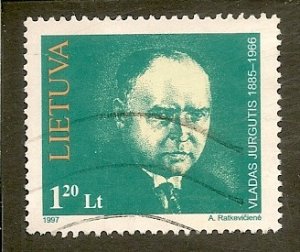 Lithuania   Scott 562   Famous Lithuanian    Used