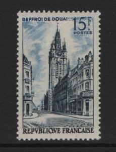 France  #787  MNH  1956  Belfry