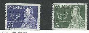 Sweden #686-687  (U) CV $0.55