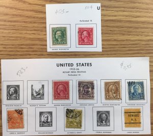 US Early 1900s LOT USED from old album SCV ~ $135
