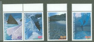 Australian Antarctic Territory #L98A-L101  Single (Complete Set) (Landscapes)