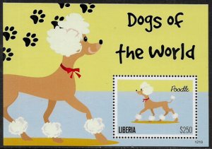 Liberia #2817 MNH S/Sheet - Dogs of the World - Poodle