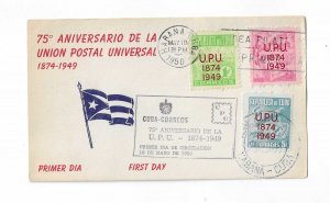 Cuba 1949 UPU set of 3 FDC with a better cachet