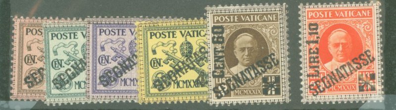 Vatican City #J1-J6 Unused Single (Complete Set)