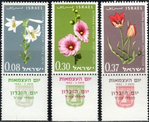 Israel 238-40 - Mint-NH - Flowers (Cpl) (1963) (cv $3.20)