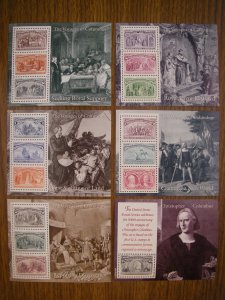 Scott 2624-29, $16.34 Columbus Souvenir Sheets, MNH Beauties