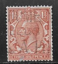 United Kingdom 189: 1.5p 1924 definitive, used, just F