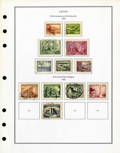 Latvia Clean Mint & Used 1918 to 2000 Rare Stamp Collection