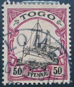 German Togo 1900 Fifty Pfennig with LOME postmark